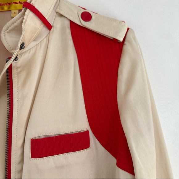 Vintage Catherine Malandrino silk bomber jacket - Picture 4 of 7